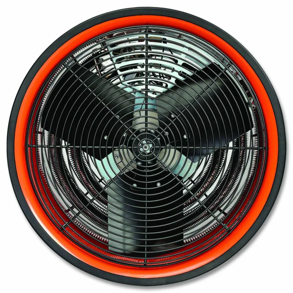 Global Industrial Electric Salamander Heater with Adjustable Thermostat 480 V, 30,000 W, 23.03 x 7.12 x 24.68, Orange
