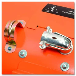 Global Industrial Electric Salamander Heater with Adjustable Thermostat 480 V, 30,000 W, 23.03 x 7.12 x 24.68, Orange