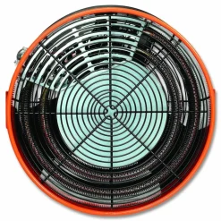 Global Industrial Electric Salamander Heater with Adjustable Thermostat 480 V, 30,000 W, 23.03 x 7.12 x 24.68, Orange