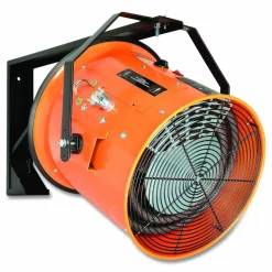 Global Industrial Electric Salamander Heater with Adjustable Thermostat, 208 V, 15,000 W, 23.03 x 34.75 x 24.68, Orange