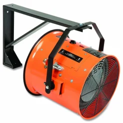 Global Industrial Electric Salamander Heater with Adjustable Thermostat, 208 V, 15,000 W, 23.03 x 34.75 x 24.68, Orange