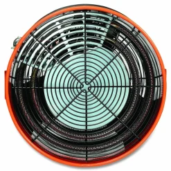 Global Industrial Electric Salamander Heater with Adjustable Thermostat, 208 V, 15,000 W, 23.03 x 34.75 x 24.68, Orange