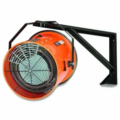 Global Industrial Electric Salamander Heater with Adjustable Thermostat, 208 V, 15,000 W, 23.03 x 34.75 x 24.68, Orange