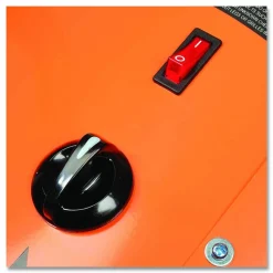 Global Industrial Electric Salamander Heater with Adjustable Thermostat, 208 V, 15,000 W, 23.03 x 34.75 x 24.68, Orange
