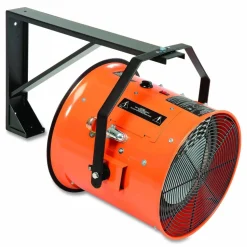 Global Industrial Electric Salamander Heater with Adjustable Thermostat, 240 V, 15,000 W, 23.03 x 34.75 x 24.68, Orange