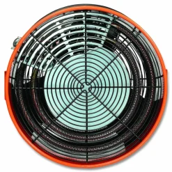 Global Industrial Electric Salamander Heater with Adjustable Thermostat, 240 V, 15,000 W, 23.03 x 34.75 x 24.68, Orange