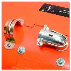 Global Industrial Electric Salamander Heater with Adjustable Thermostat, 240 V, 15,000 W, 23.03 x 34.75 x 24.68, Orange