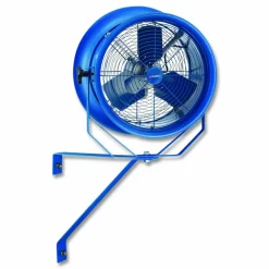 Global Industrial High Velocity Fan, Wall and Column Mount, 14", 1 Speed, Blue
