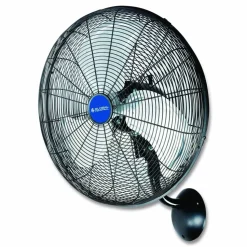 Global Industrial Industrial Wall Mounted Oscillating Fan, 20", 3 Speeds, Black