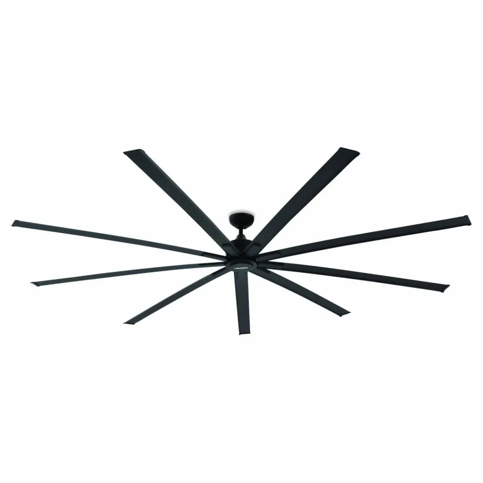 Global Industrial Industrial Ceiling Fan, 96", 6 Speeds, 10,500 CFM, Black