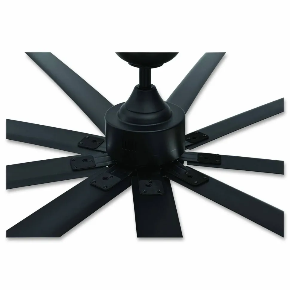 Global Industrial Industrial Ceiling Fan, 96", 6 Speeds, 10,500 CFM, Black