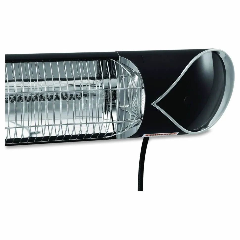 Global Industrial Infrared Patio Heater with Remote Control, 1,500 W, 35.38 x 5.13 x 3.5, Black