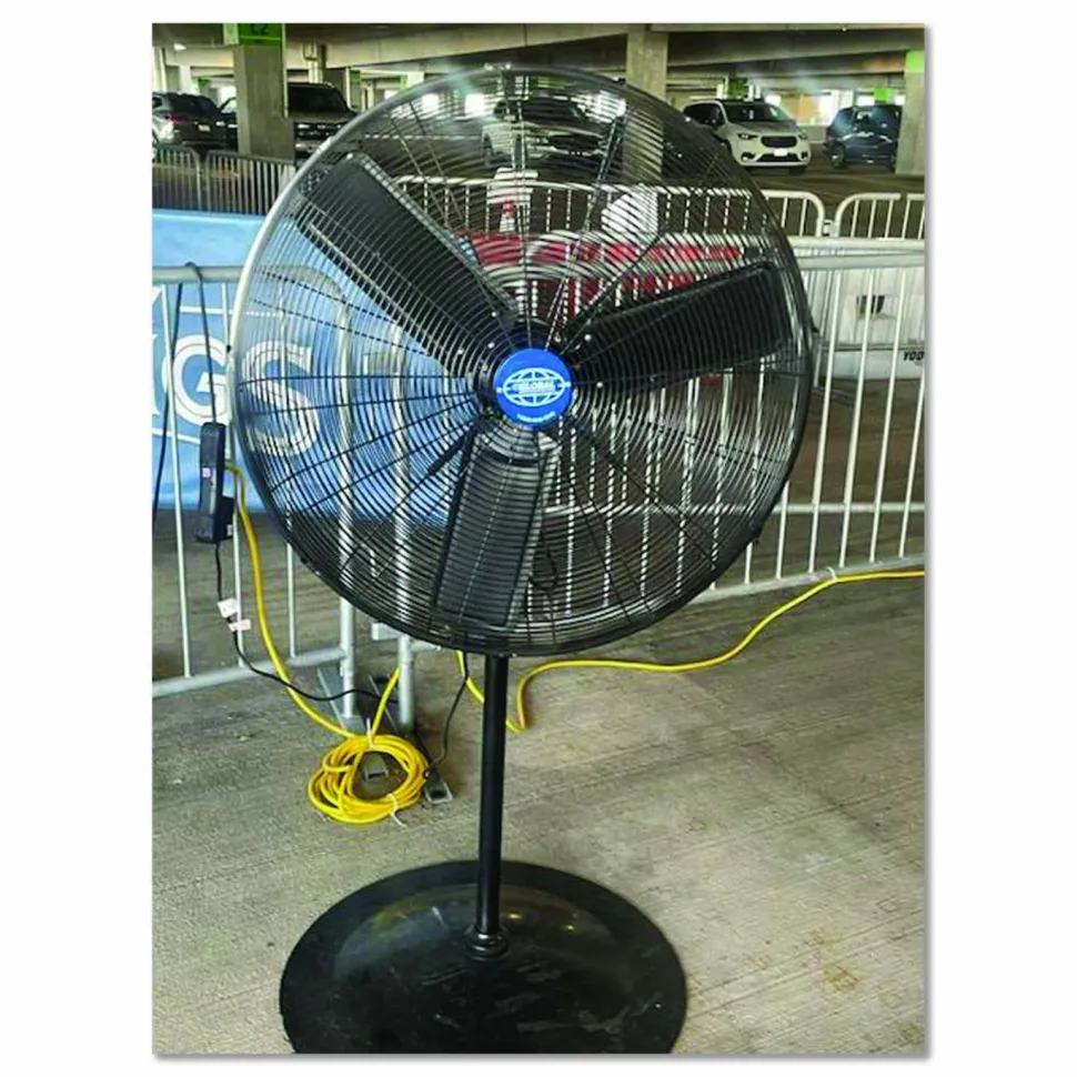 Global Industrial Oscillating Pedestal Fan, 30", 3 Speeds, Gray