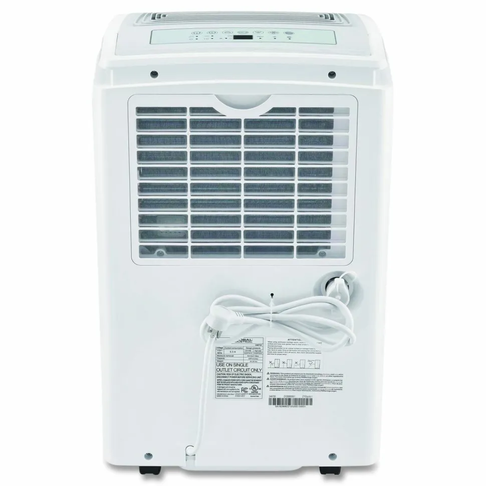 Global Industrial Portable Dehumidifier with Pump and Wi-Fi, 9.62 x 11.62 x 19.87, White