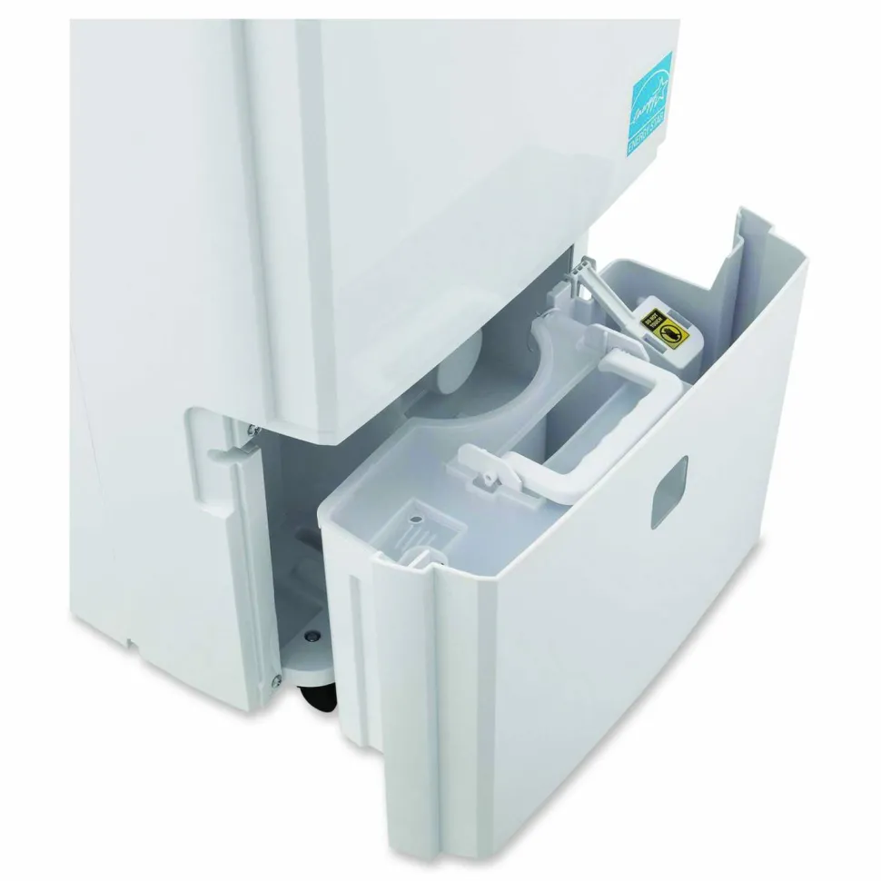 Global Industrial Portable Dehumidifier with Pump and Wi-Fi, 9.62 x 11.62 x 19.87, White