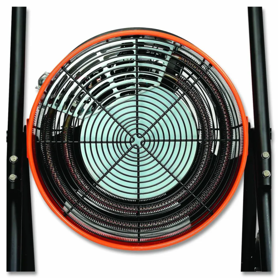 Global Industrial Portable Salamander Heater with Adjustable Thermostat, 30,000 W, 22 x 28 x 38.5, Orange