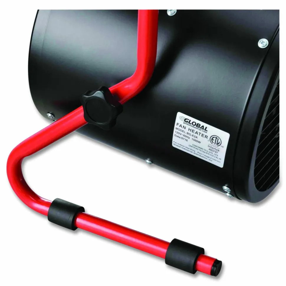 Global Industrial Portable Electric Space Heater, 1,500 W, 11.25 x 14.75 x 17.5, Black