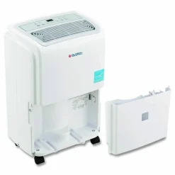 Global Industrial Portable Dehumidifier with Pump and Wi-Fi, 11.62 x 11.62 x 24.81, White