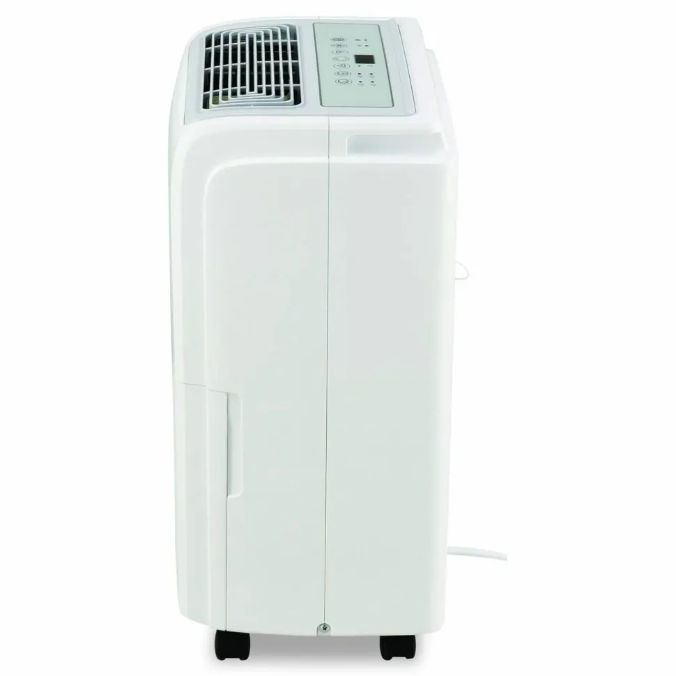 Global Industrial Portable Dehumidifier with Pump and Wi-Fi, 11.62 x 11.62 x 24.81, White