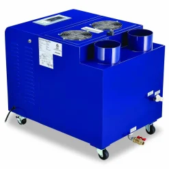 Global Industrial Ultrasonic Humidifier, Cool Mist with Dual Output, 53 pt Tank Capacity, 18.25 x 24.75 x 22.25, Blue