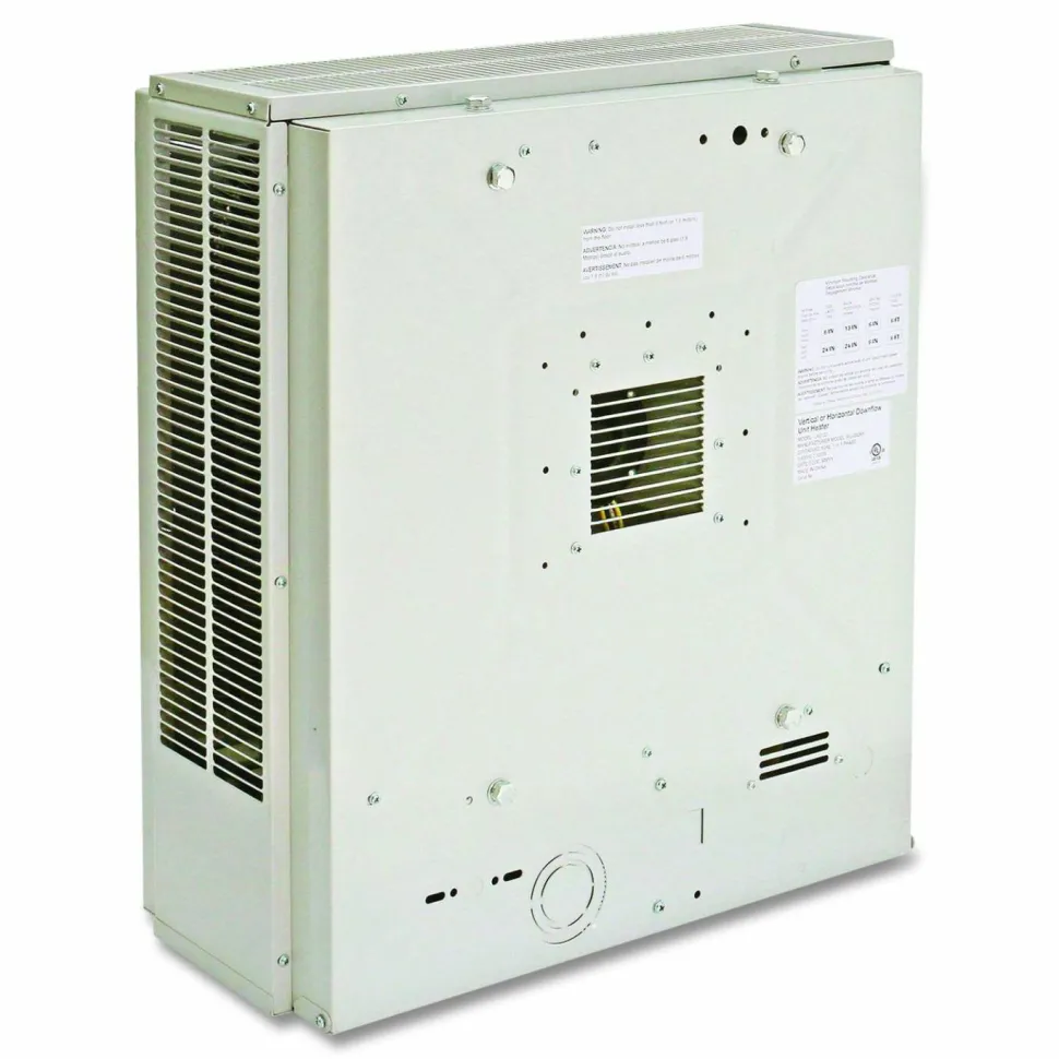 Global Industrial Unit Heater Horizontal or Vertical Downflow, Multi-Watt, 7,500 W, 19 x 8.5 x 21.43, White
