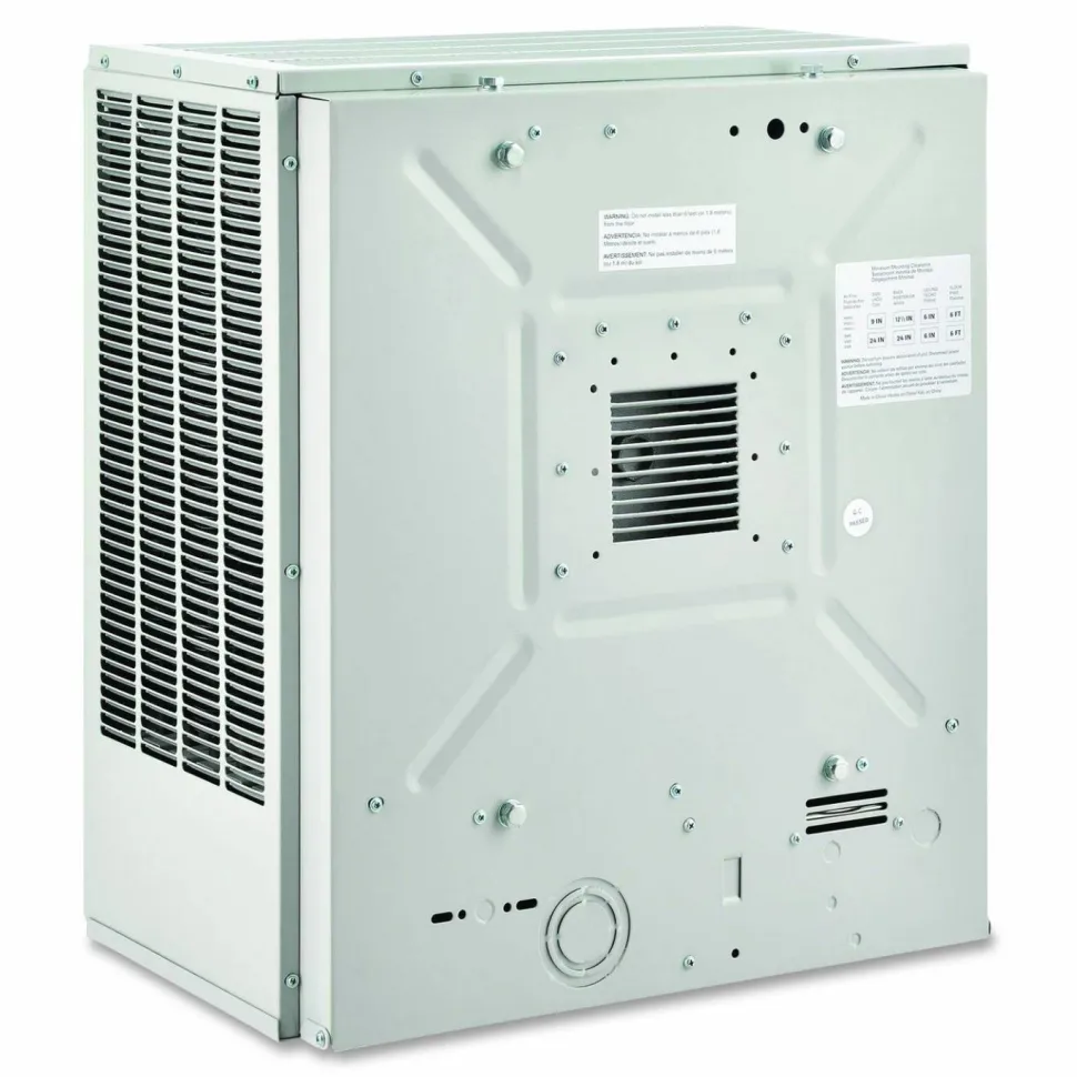 Global Industrial Unit Heater, Horizontal or Vertical Downflow, 20,000 W, 19 x 13.75 x 21.44, White
