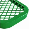 Global Industrial Expanded Steel Bench With Back, 72" x 24" x 33", Green Seat/Back, Black Base