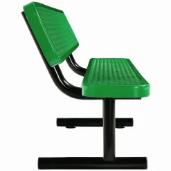 Global Industrial Expanded Steel Bench With Back, 72