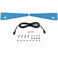 Global Industrial Upper Workbench Shelf, 3 Duplex Outlets, For Use With 72" Wide Workbenches, 100 lb Weight Capacity