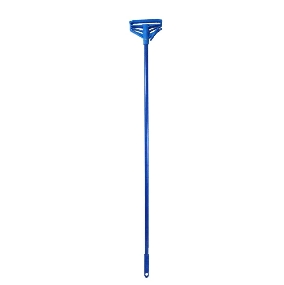 Globe Commercial Products Mop Handle, 60”, Fiberglass, Blue