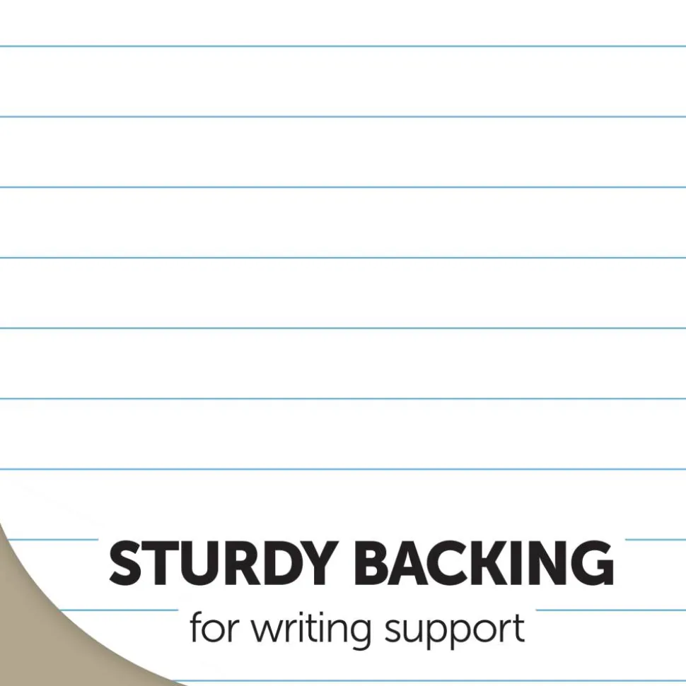 Glue-Top Legal Pads, 8-1/2" x 11", Legal Ruled, 50 Sheets, White, Pack Of 12 Pads