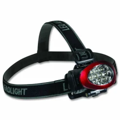 GoGreen Power LED Headlights, 3 AAA Batteries (Included), Red