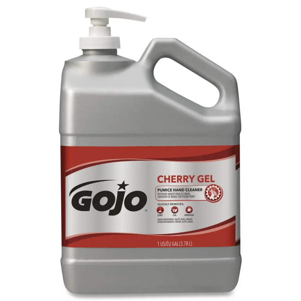 GOJO Cherry Gel Pumice Hand Cleaner, Cherry Scent, 1 gal, 2/Carton
