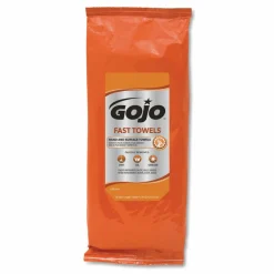 GOJO FAST TOWELS Hand Cleaning Towels, 2-Ply, 7.75 x 11, Fresh Citrus, Blue, 60/Pack, 6 Packs/Carton