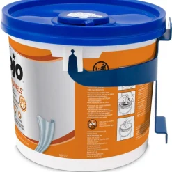 GOJO FAST TOWELS Hand Cleaning Towels, Cloth, 9 x 10, Fresh Citrus, Blue, 225/Bucket
