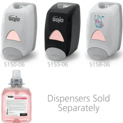 GOJO FMX-12 Luxury Foam Hand Wash Soap, Cranberry Scent, 42.27 Oz, Carton Of 4 Bottles