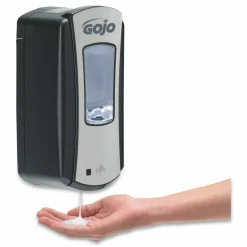 GOJO LTX-12 Touch-Free Dispenser, 1,200 mL, 5.75 x 3.33 x 10.5, Brushed Chrome/Black