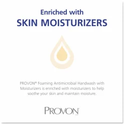 GOJO PROVON Antimicrobial Moisturizing Foam Hand Wash Soap, Fruit Scent, 1.25L, Carton of 4 Bottles