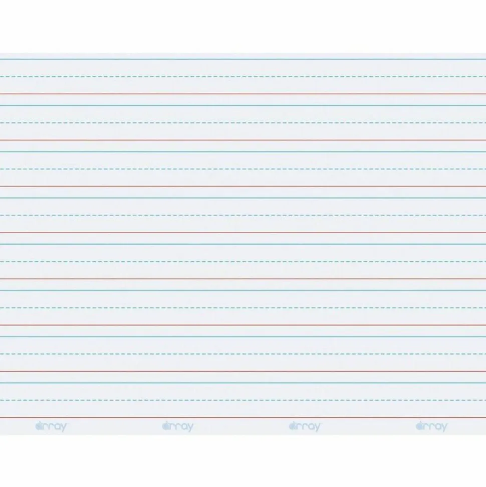 GoWrite! Dry-Erase Double-Sided Learning Boards, 11" x 8 1/4", White, Pack Of 30