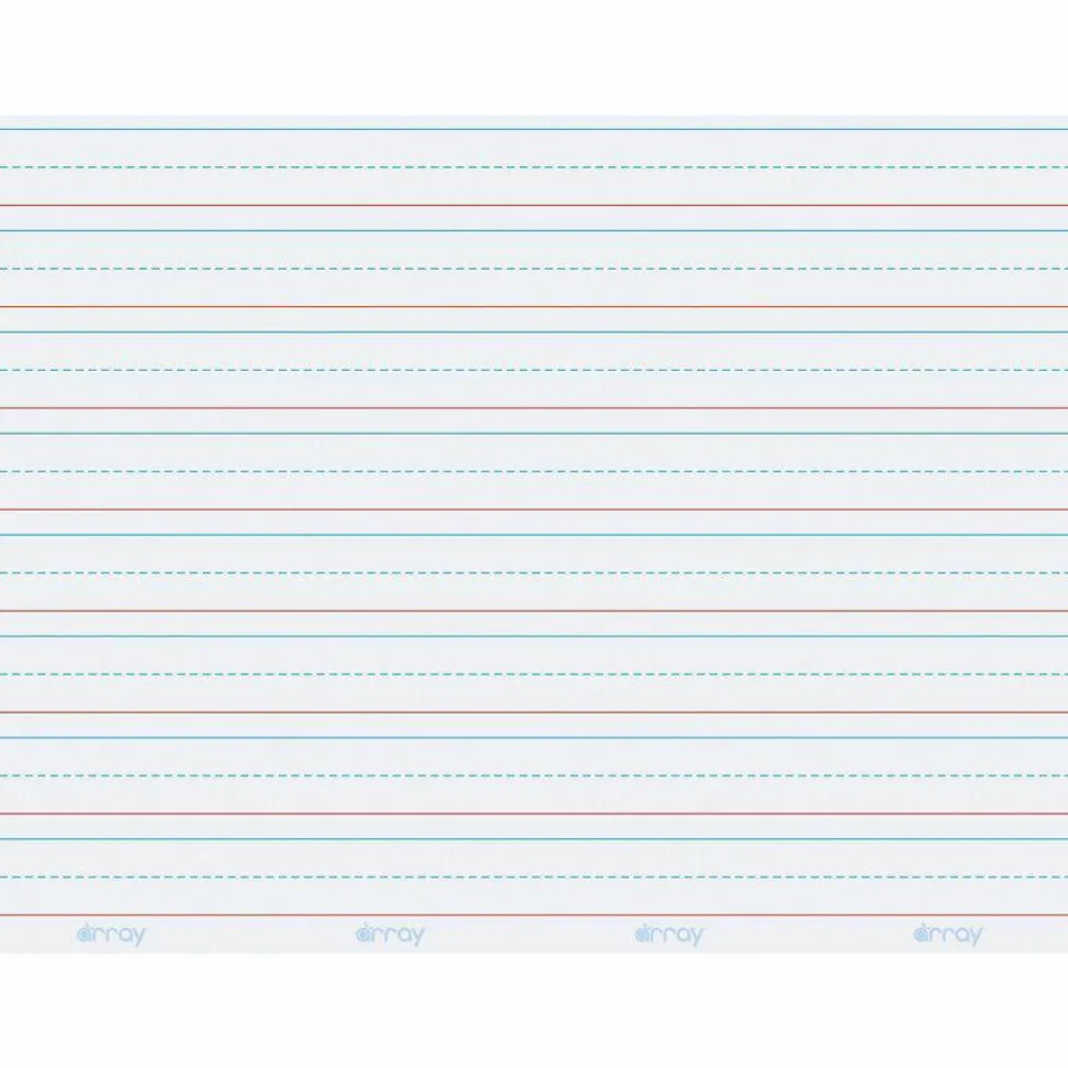 GoWrite! Dry-Erase Double-Sided Learning Boards, 11" x 8 1/4", White, Pack Of 30