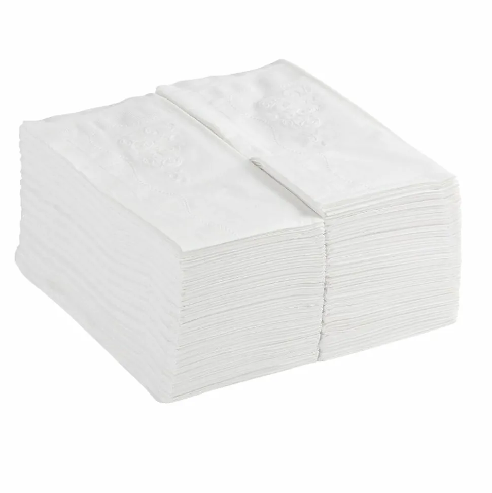 GP PRO Dixie 1/8-Fold 2-Ply Dinner Napkins, 100% Recycled, White, Pack Of 100