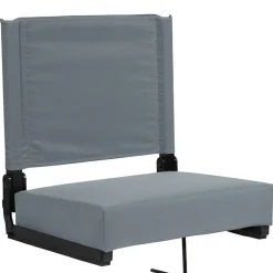Grandstand Comfort Seats by Flash - 500 lb. Rated Lightweight Stadium Chair with Handle & Ultra-Padded Seat, Hunter Green