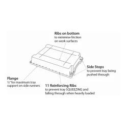 Gratnells Deep F2 Tray Jet Black (21) Pack of 6