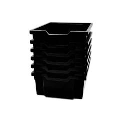 Gratnells Deep F2 Tray Jet Black (21) Pack of 6