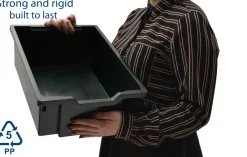 Gratnells Deep F2 Tray Jet Black (21) Pack of 6