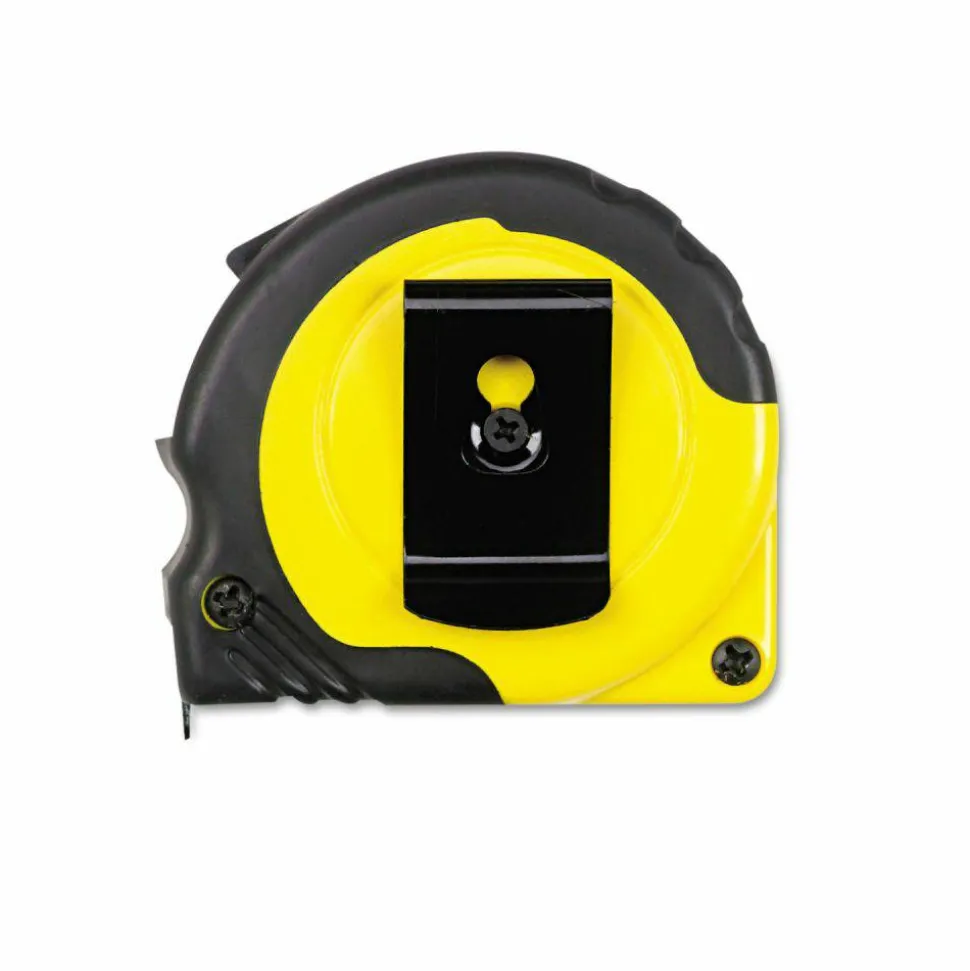 Great Neck ExtraMark Power Tape, 0.63" x 12 ft, Steel, Yellow/Black