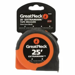 Great Neck ExtraMark Power Tape, 1" x 25 ft, Steel, Orange/Black