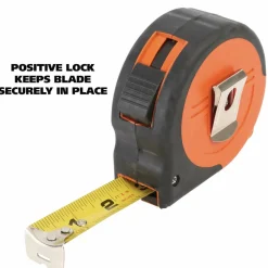 Great Neck ExtraMark Tape Measure, 1" x 35 ft, Steel, Orange/Black