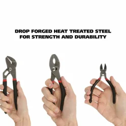 Great Neck 8-Piece Steel Pliers and Wrench Tool Set