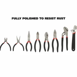 Great Neck 8-Piece Steel Pliers and Wrench Tool Set